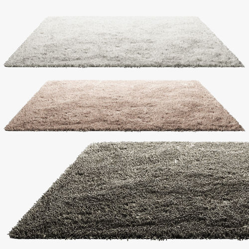 Carpets with long pile 3D model