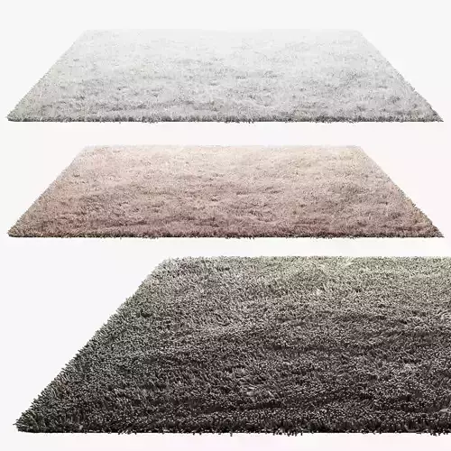 Carpets with long pile 3D model