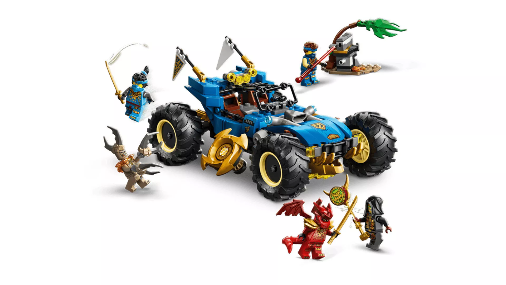 TwindBricks3D - 71856 Jay Transforming Car 3D print model