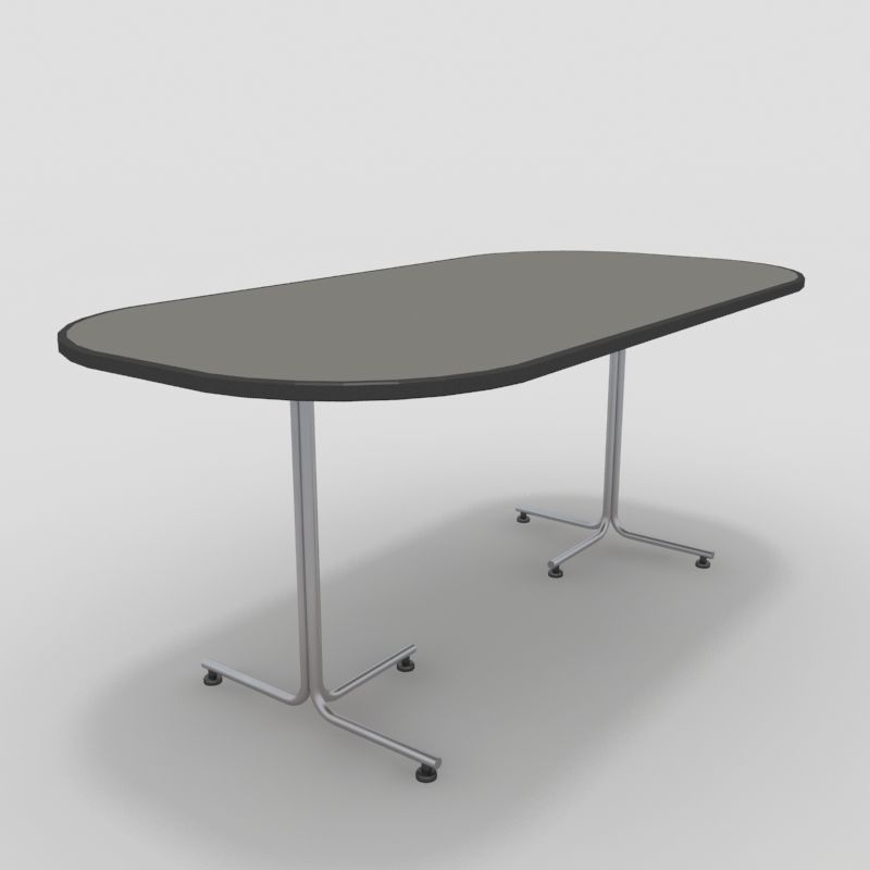 Table with Chairs 3D model_4