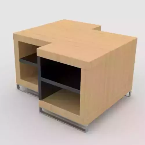 Table coffee with two shelves