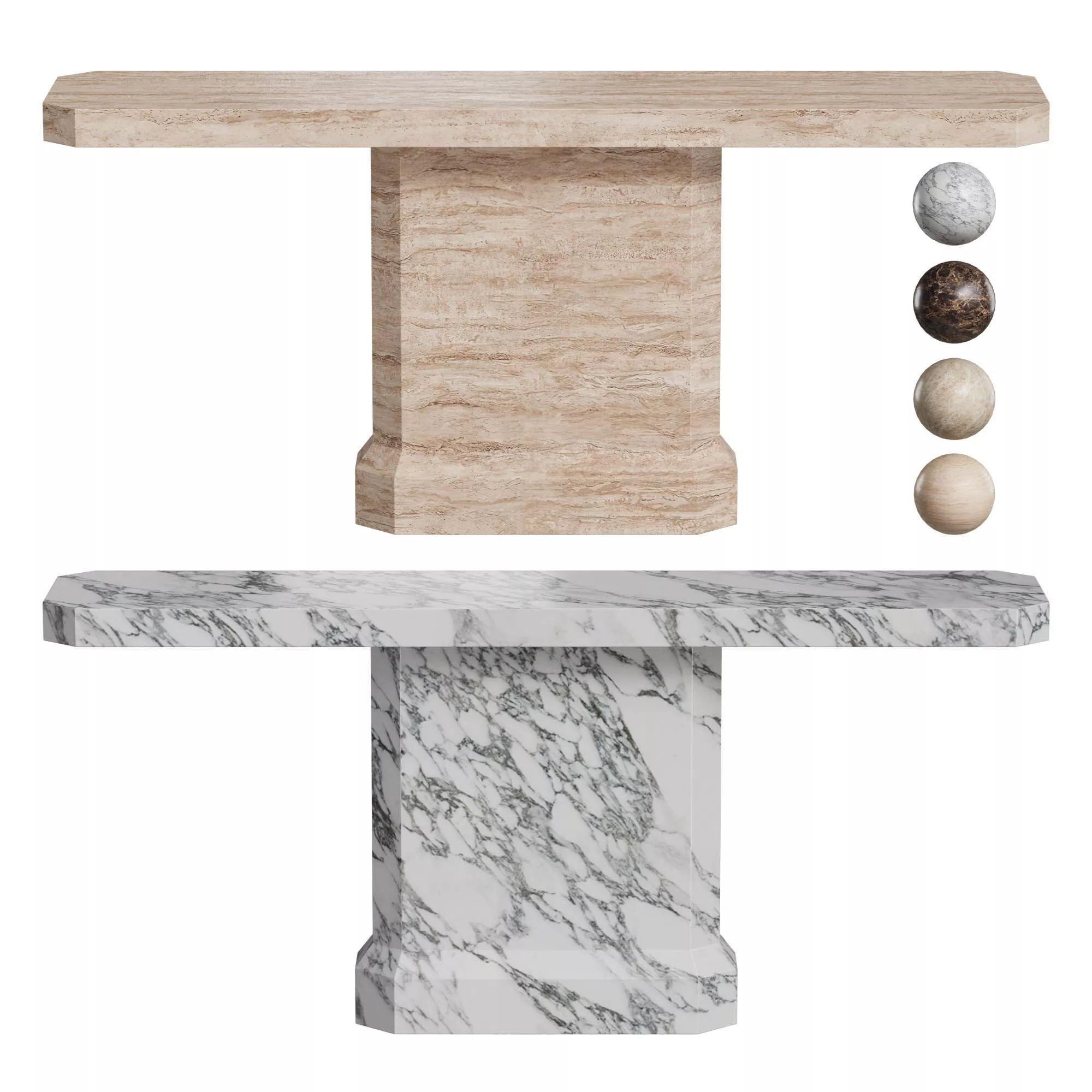 Antic Console Table 3D model