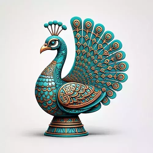 TwindBricks3D - 31157 Exotic Peacock 3D model 3D printable | CGTrader