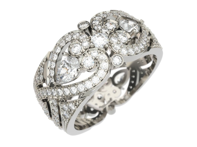 Ring elegant diamond gold