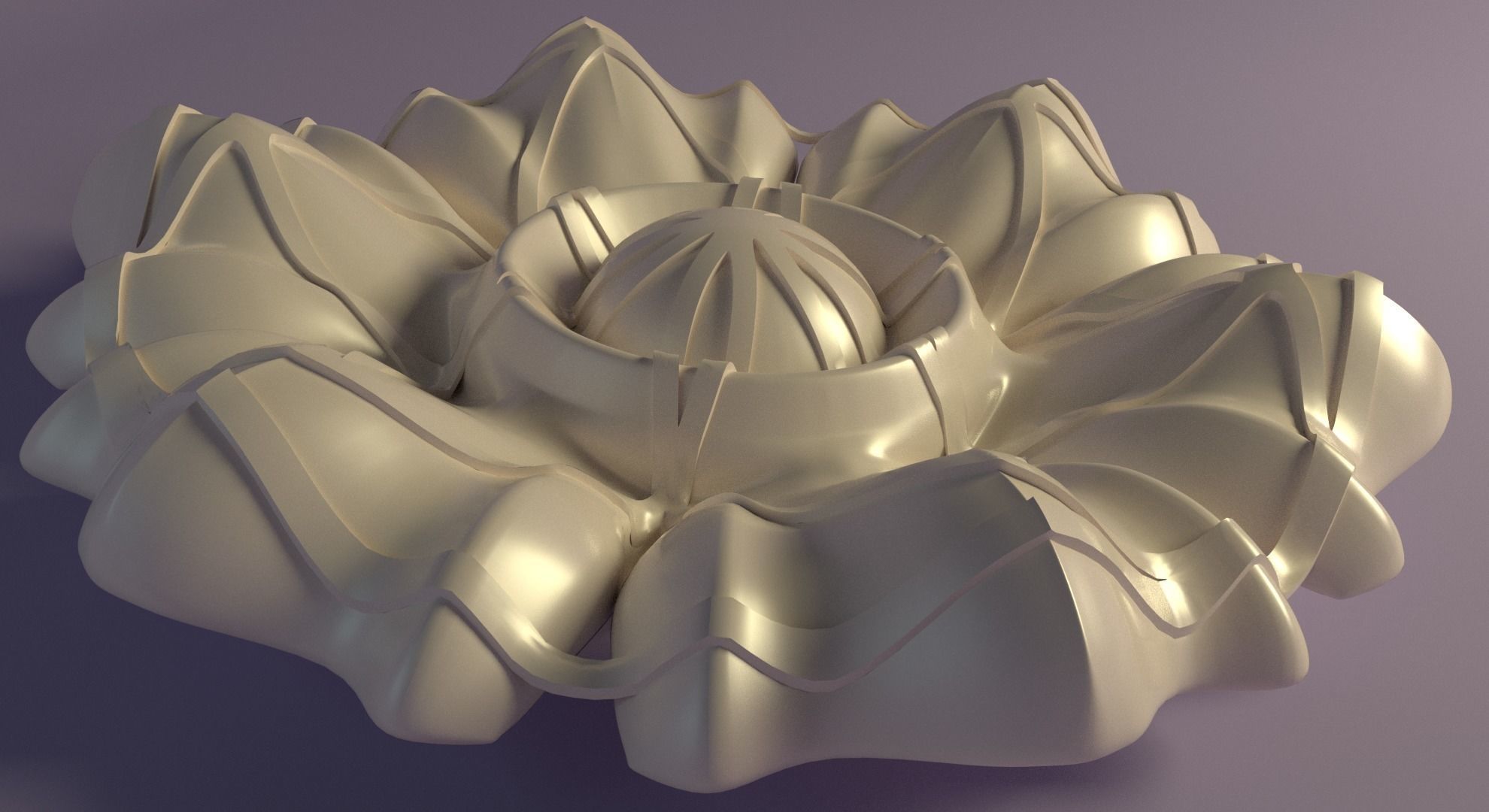 Figure rosette 3D print model