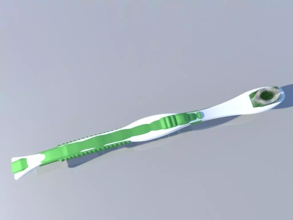 brush teeth Low-poly 3D model_0