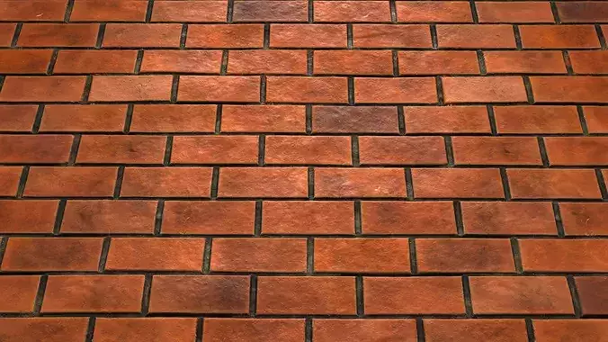 Red Brick Wall 8K PBR Texture