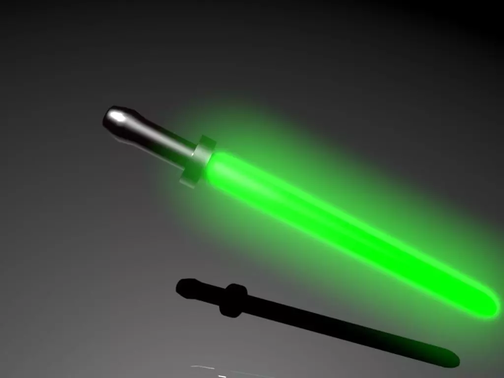 light sword low poly Low-poly 3D model
