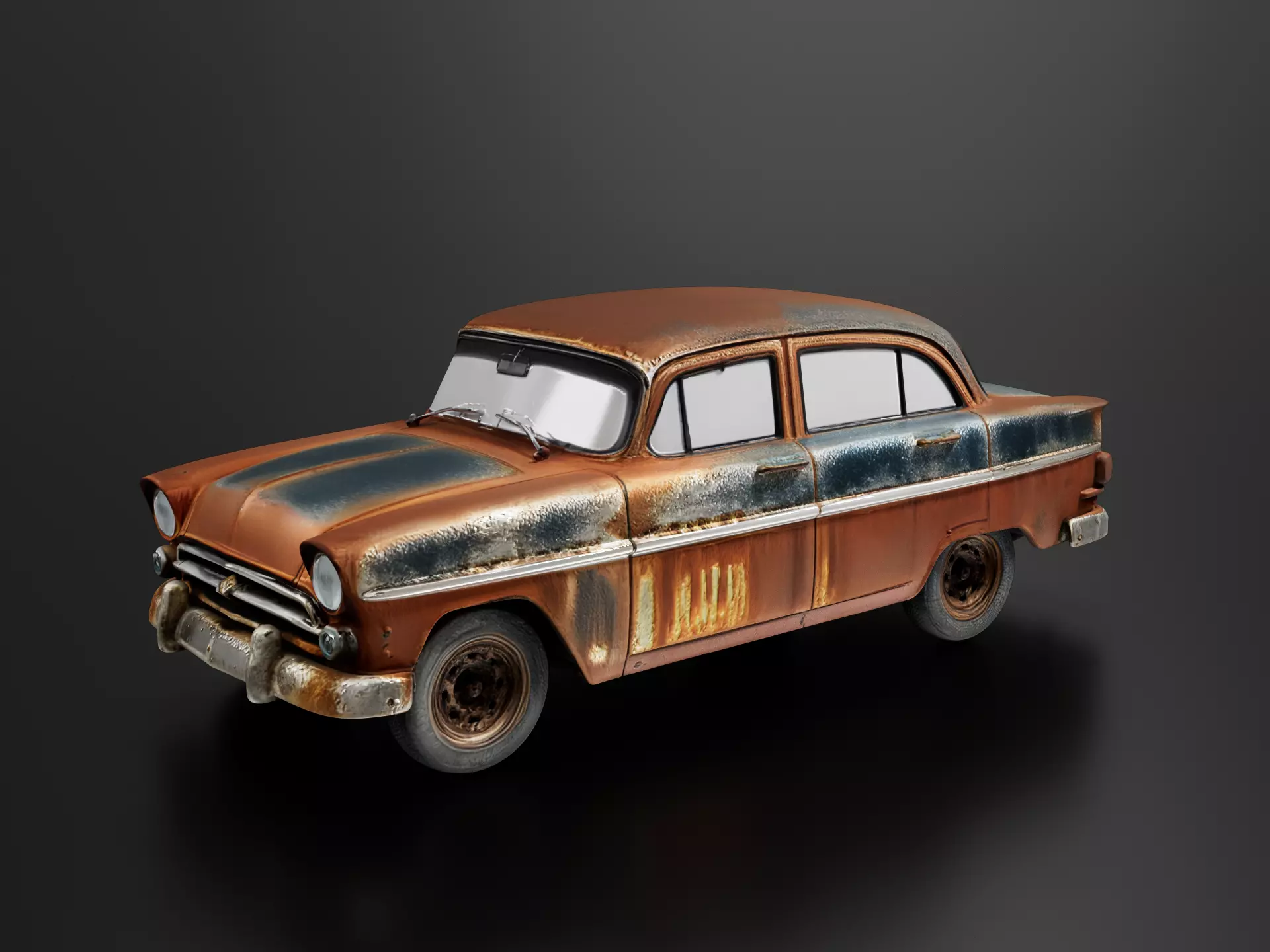 Abandoned car 04 3D print model