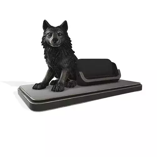 Wolf Desk Organizer  PBR Decorative
