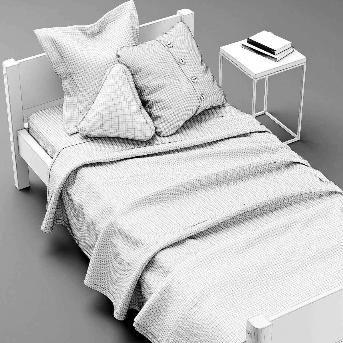 FLEXA SINGLE BED 3D model_1