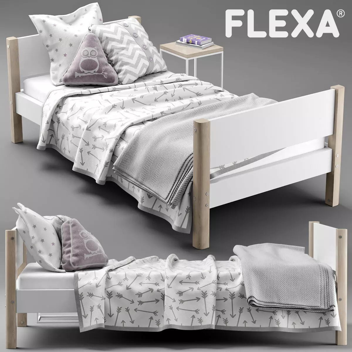 FLEXA SINGLE BED 3D model_0