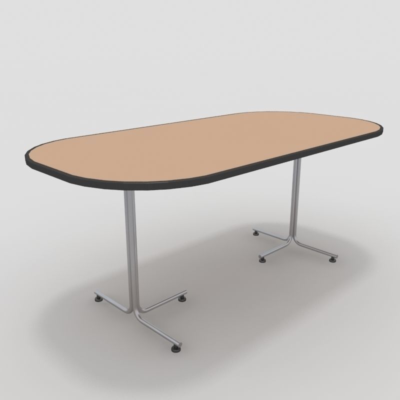 Table with Chairs 3D model_4