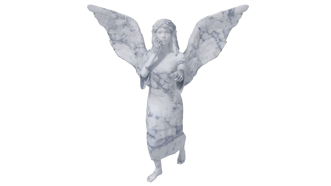 Angel Statue Low-poly 3D model