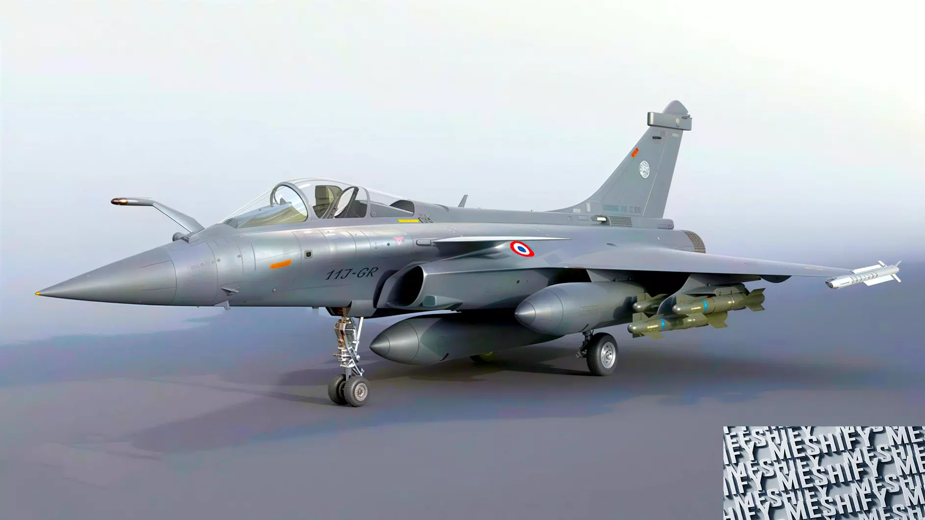 Modern Multirole Fighter Jet 3D model