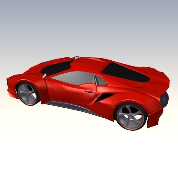 Evotros sports car concept 3D model_9
