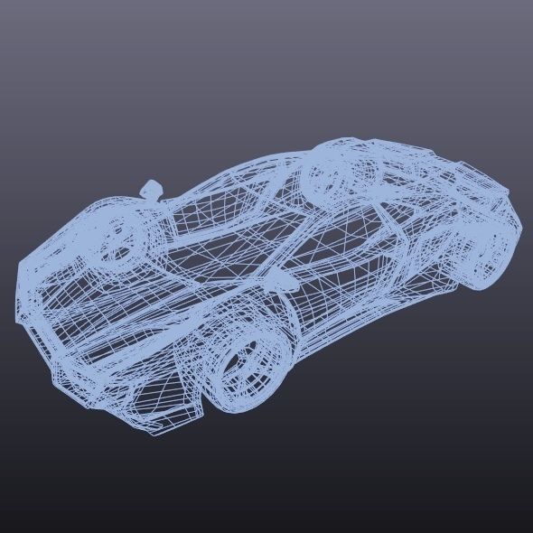 Evotros sports car concept 3D model_11