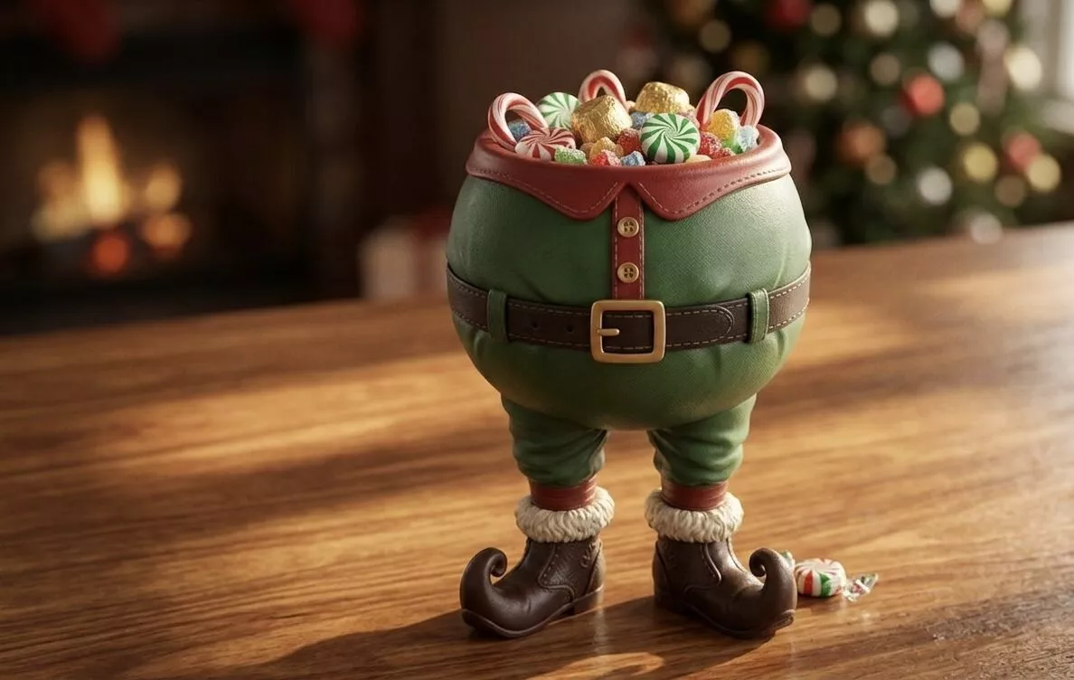 Christmas candy holder 3D print model
