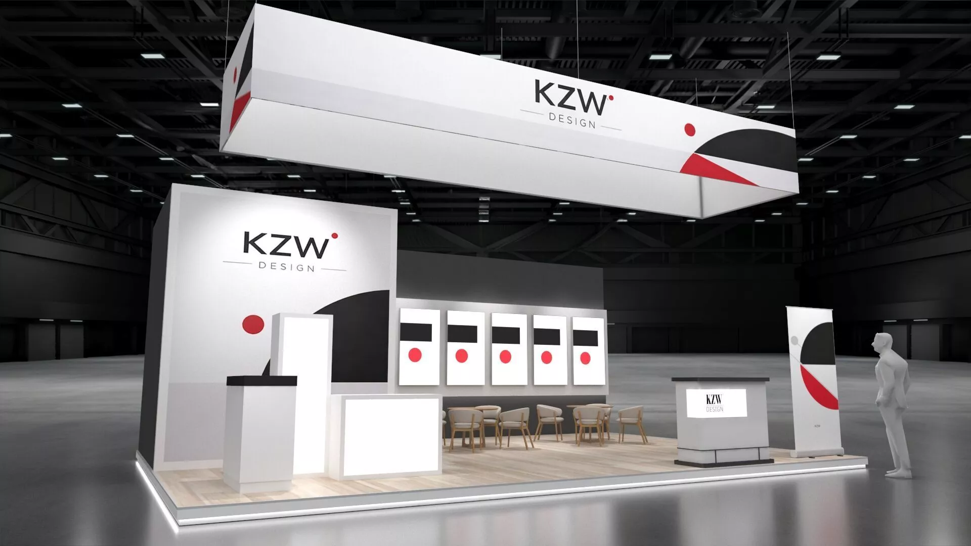Exhibition Booth Complete Setup Trade Show Display 3D Model 3D model