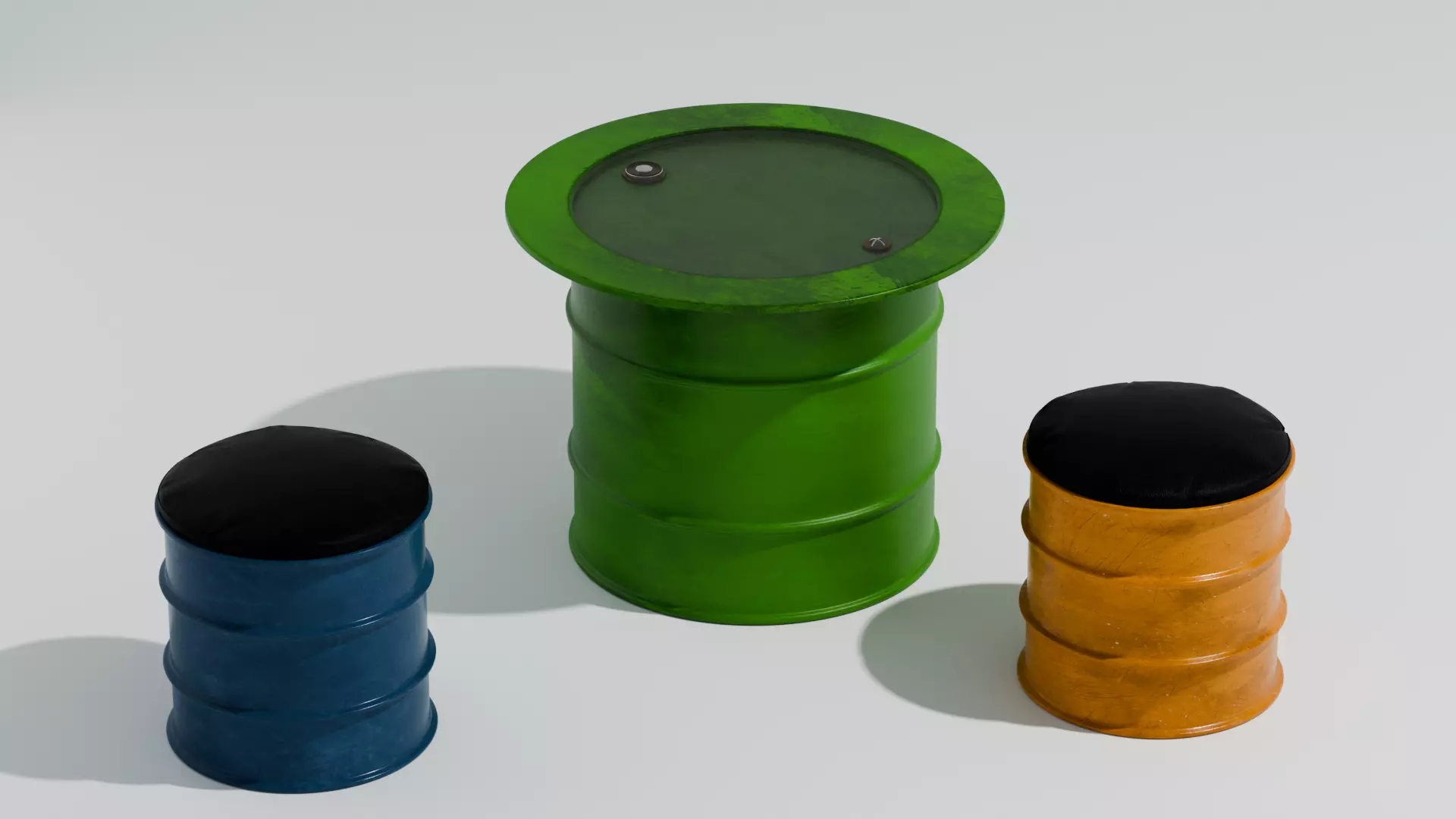Barrel Furniture 3D model