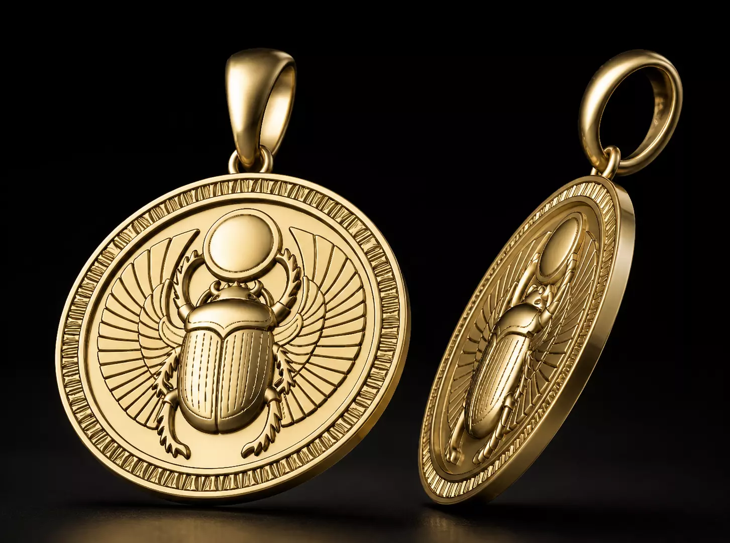 Scarab Egyptian Pendant STL 3D print model
