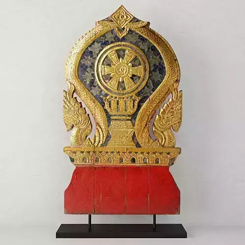 19th Century Thai Wood Carving 4 3D model