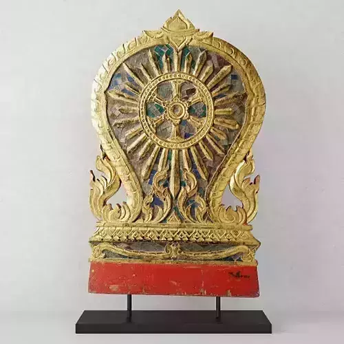 19th Century Thai Wood Carving 5 3D model