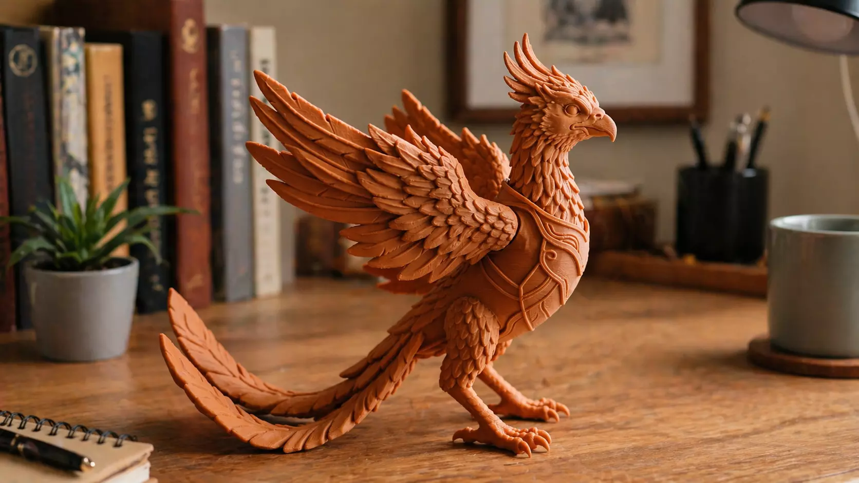 Phoenix Griffin Fantasy Collectible Statue 3D print model