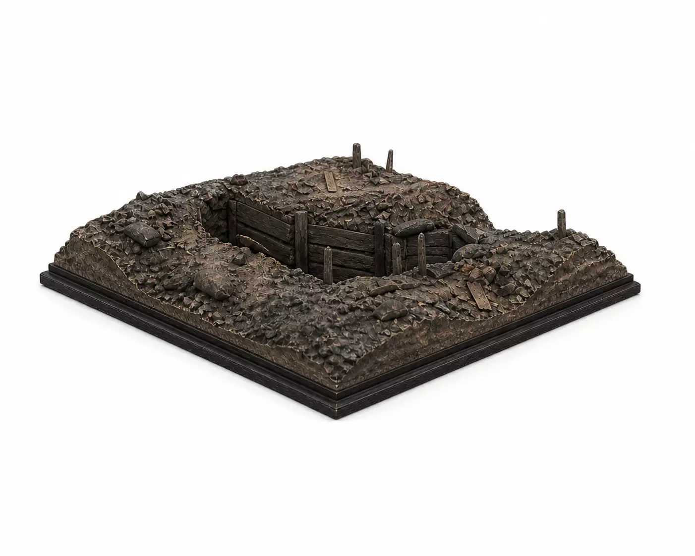 WW2 Trench Diorama STL File for 3D Printing 3D print model