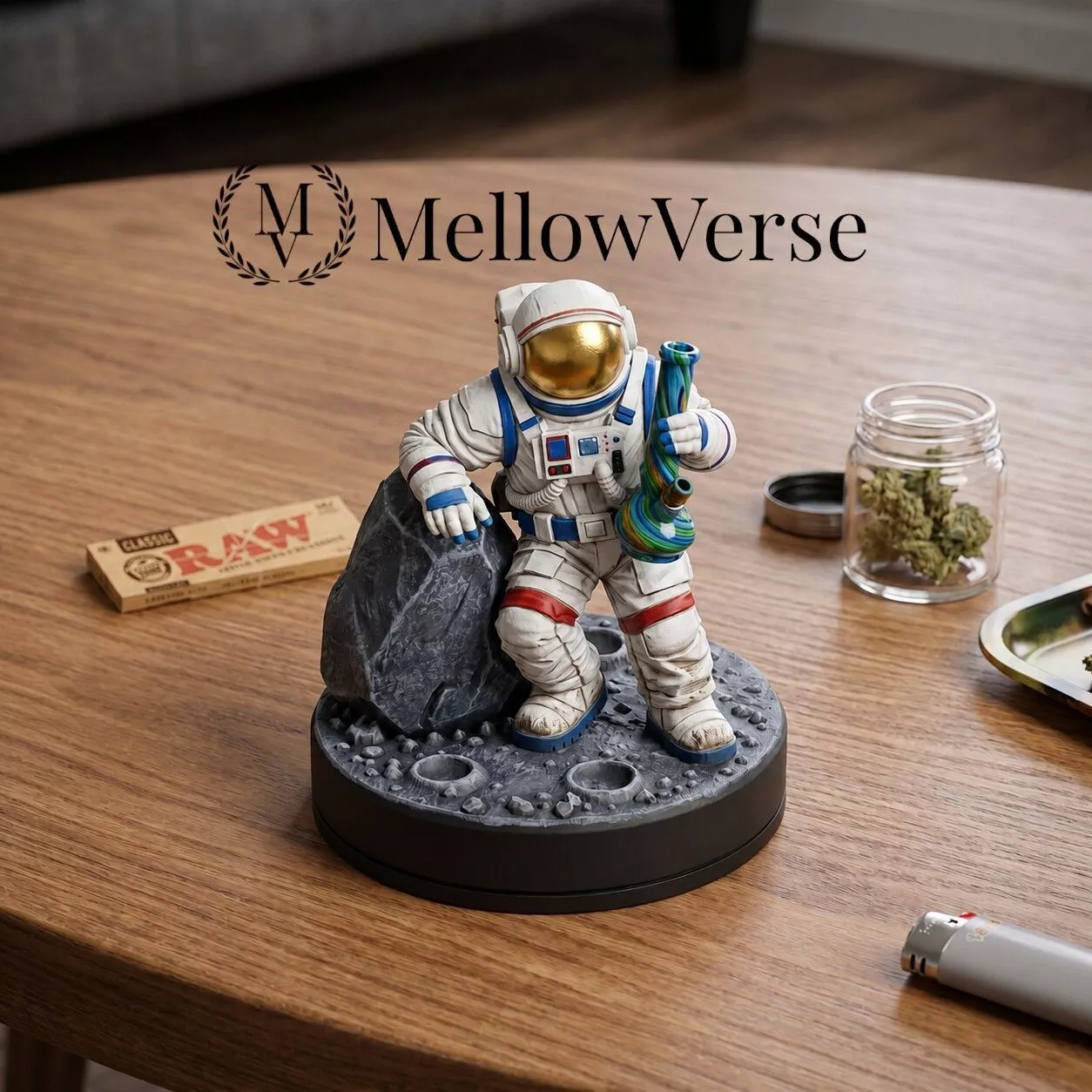 Astronaut Herb Grinder - 2-Part Magnetic Grinder - MellowVerse 3D print model