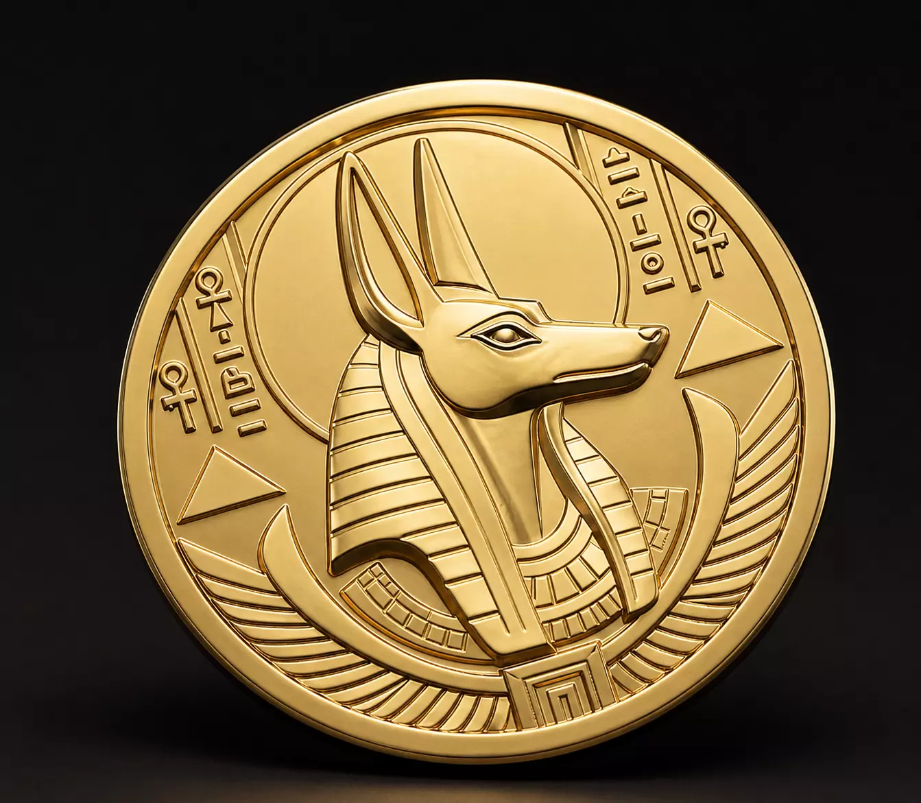 Egyptian Round Medallion 2-Sided Relief 3D print model