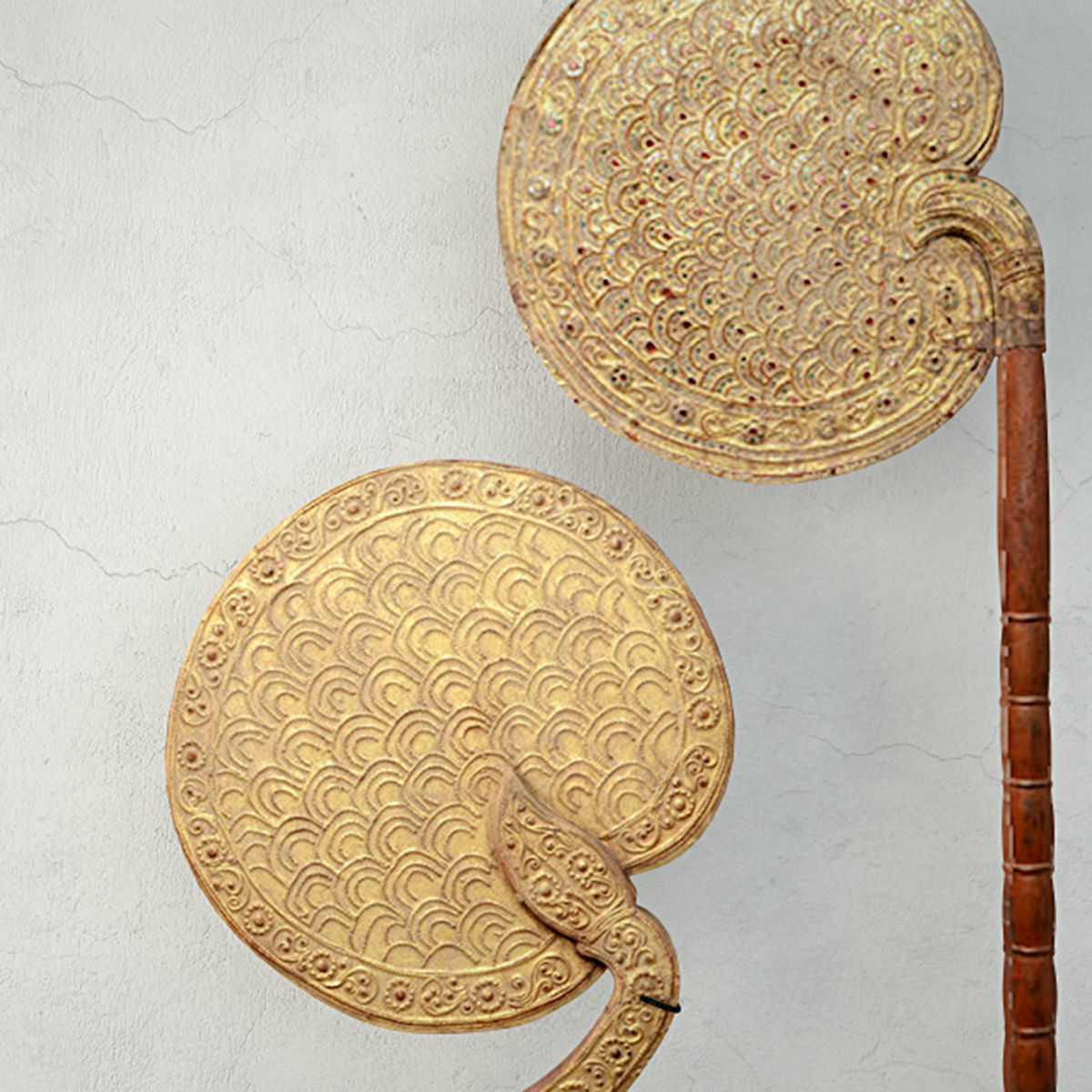 Burmese Fans 3D model_3