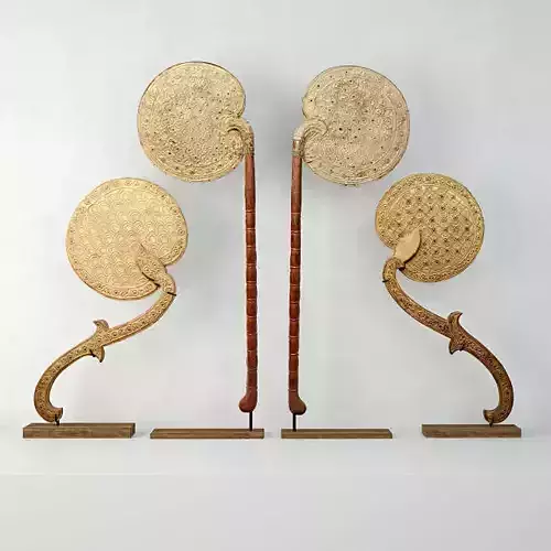 Burmese Fans 3D model