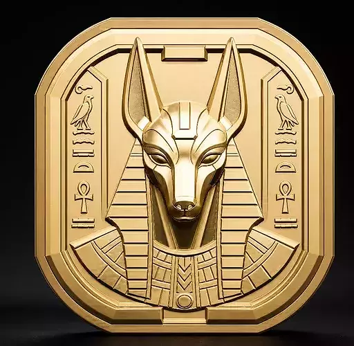 Anubis Cartouche Pendant STL