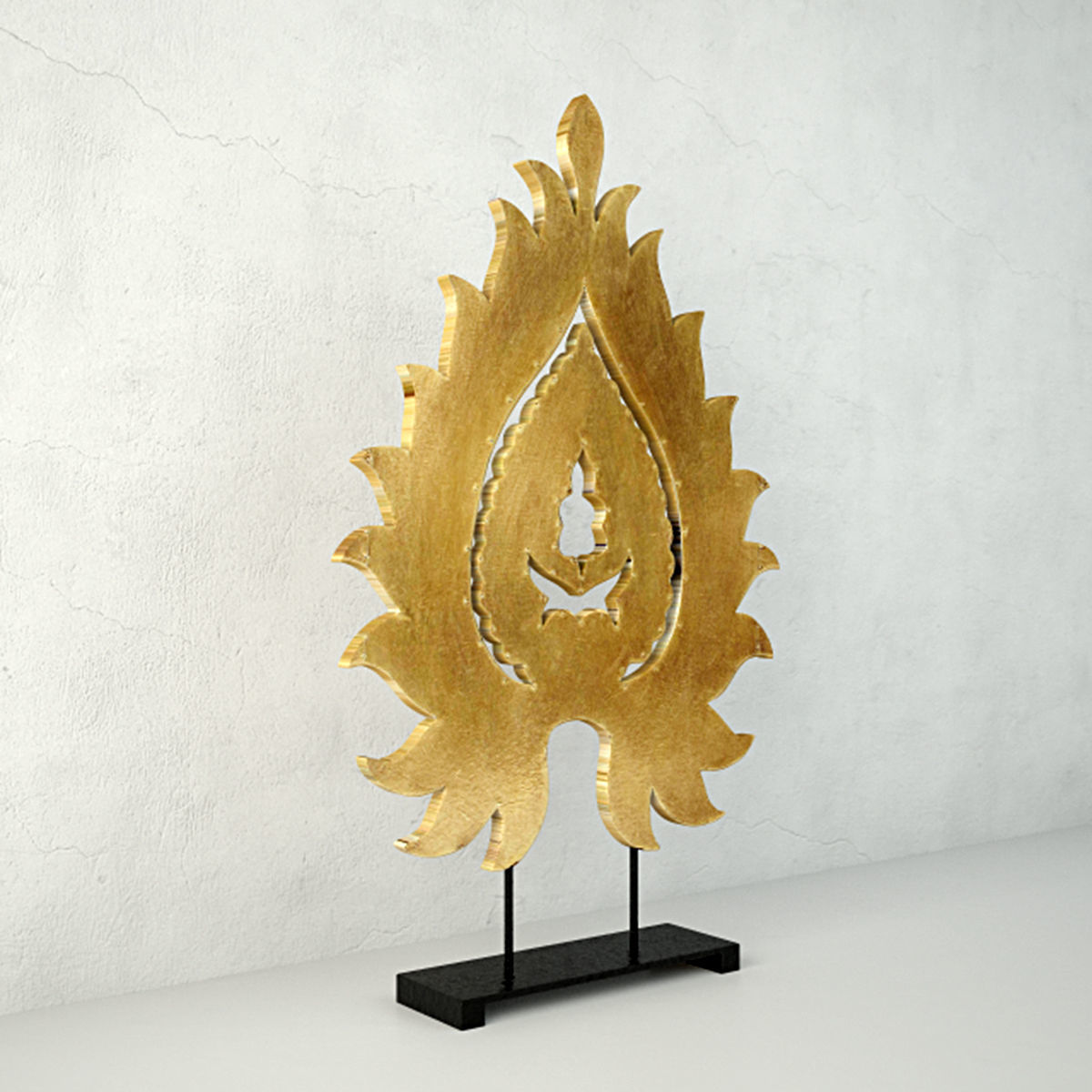 Small Leaf-Design Table Decor 3D model_2