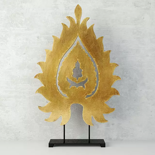 Small Leaf-Design Table Decor 3D model_0