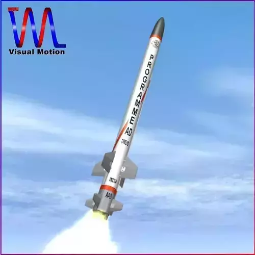 AAD Missile Low-poly 3D model