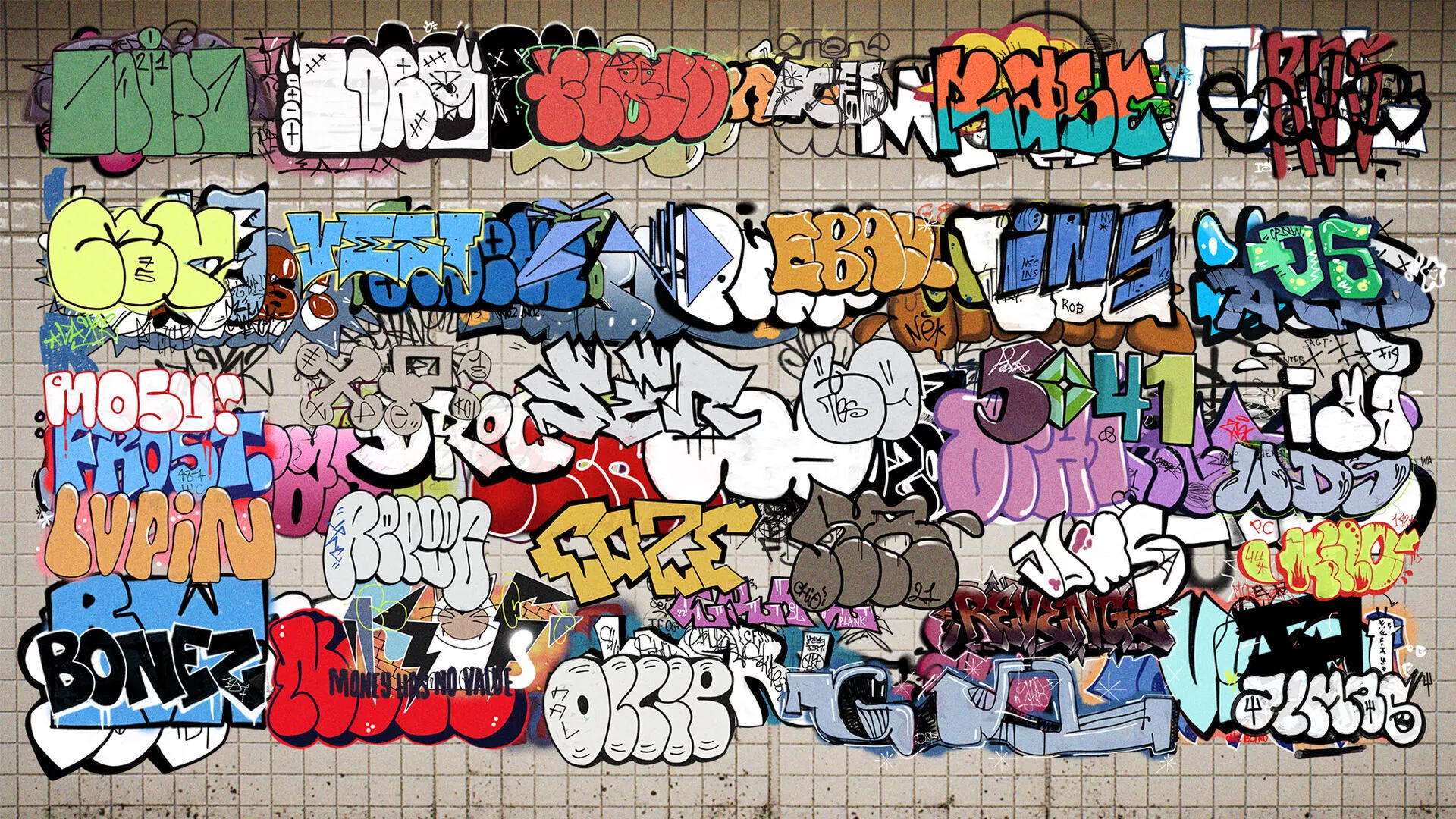 GRAFFITI DECALS Vol 2 3D model