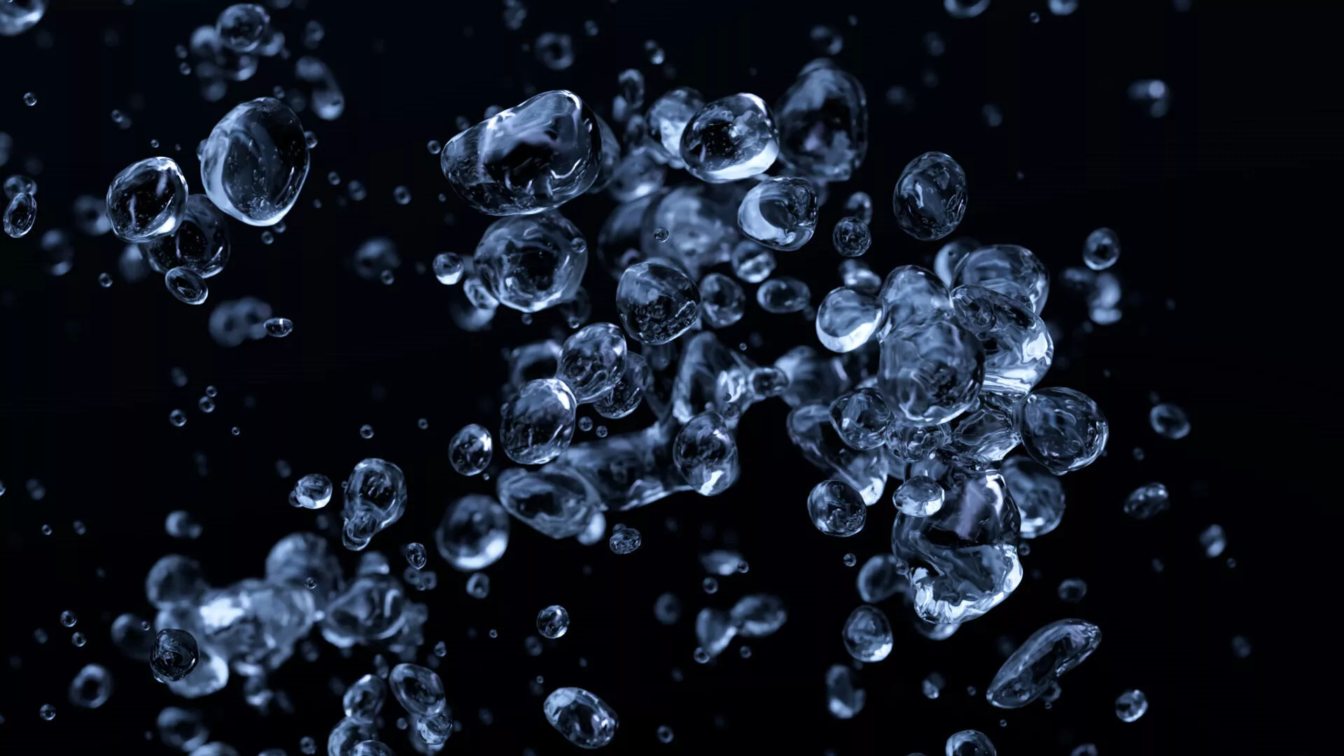 Underwater Bubbles Animated 3D model