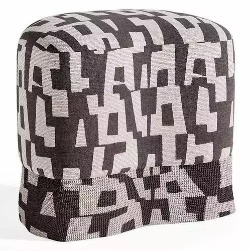 Brahm Pouf Low-poly 3D model 3