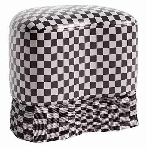 Brahm Pouf Low-poly 3D model 6