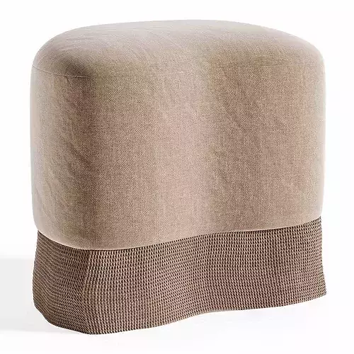 Brahm Pouf Low-poly 3D model 2