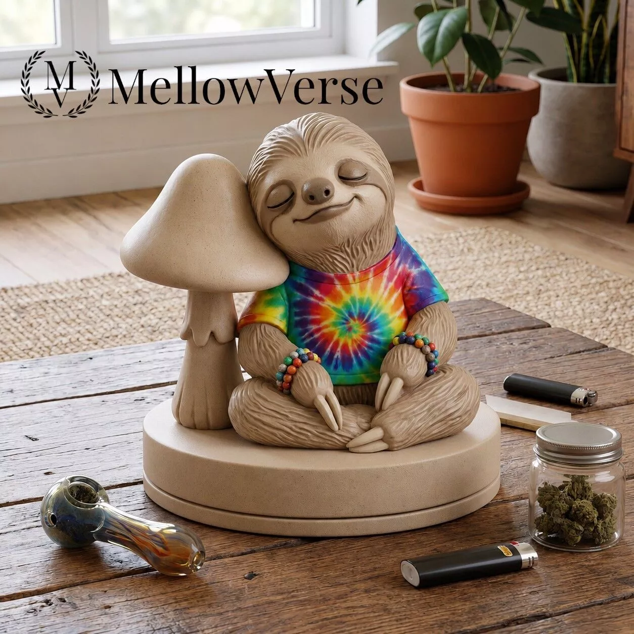 Chill Sloth Herb Grinder- 2-Part Magnetic - MellowVerse 3D print model