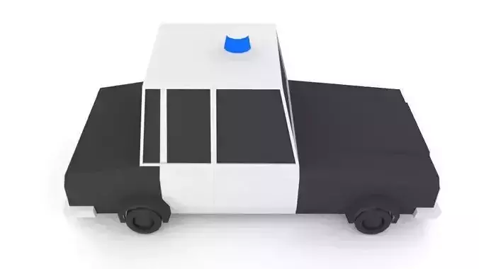 Police Car LOW POLY