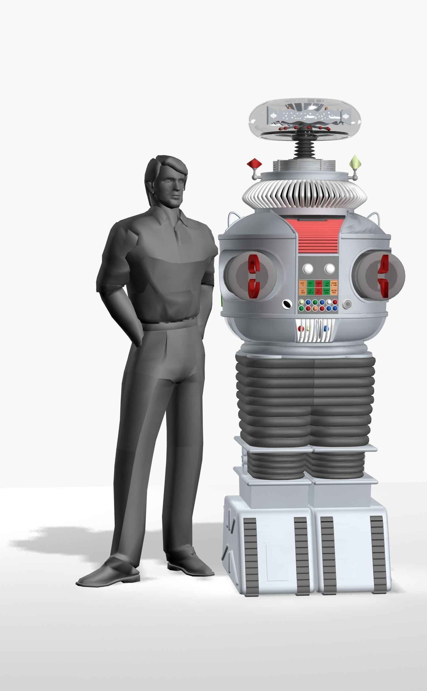 B9 Robot from Lost in Space 3D model_13