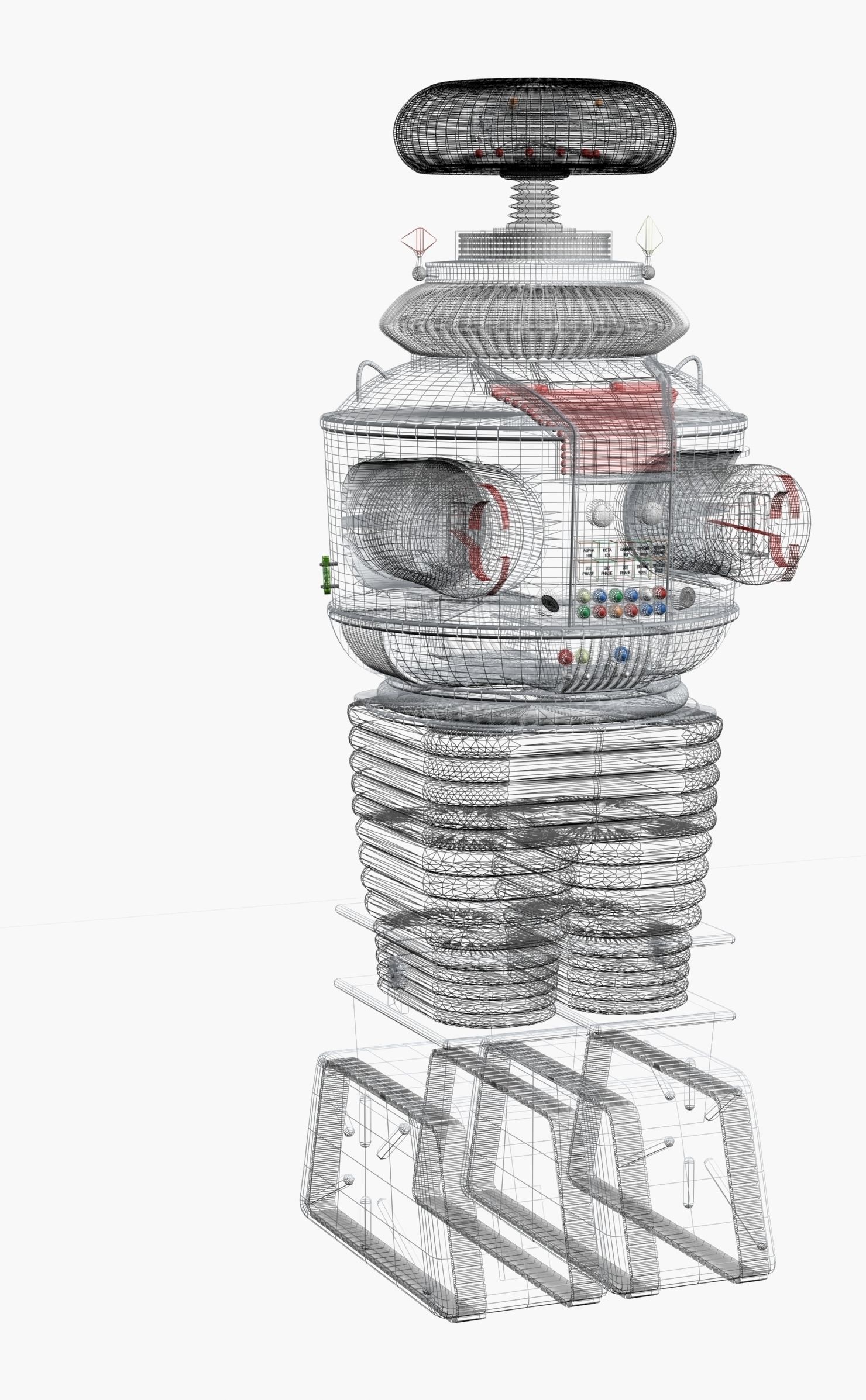 B9 Robot from Lost in Space 3D model_4
