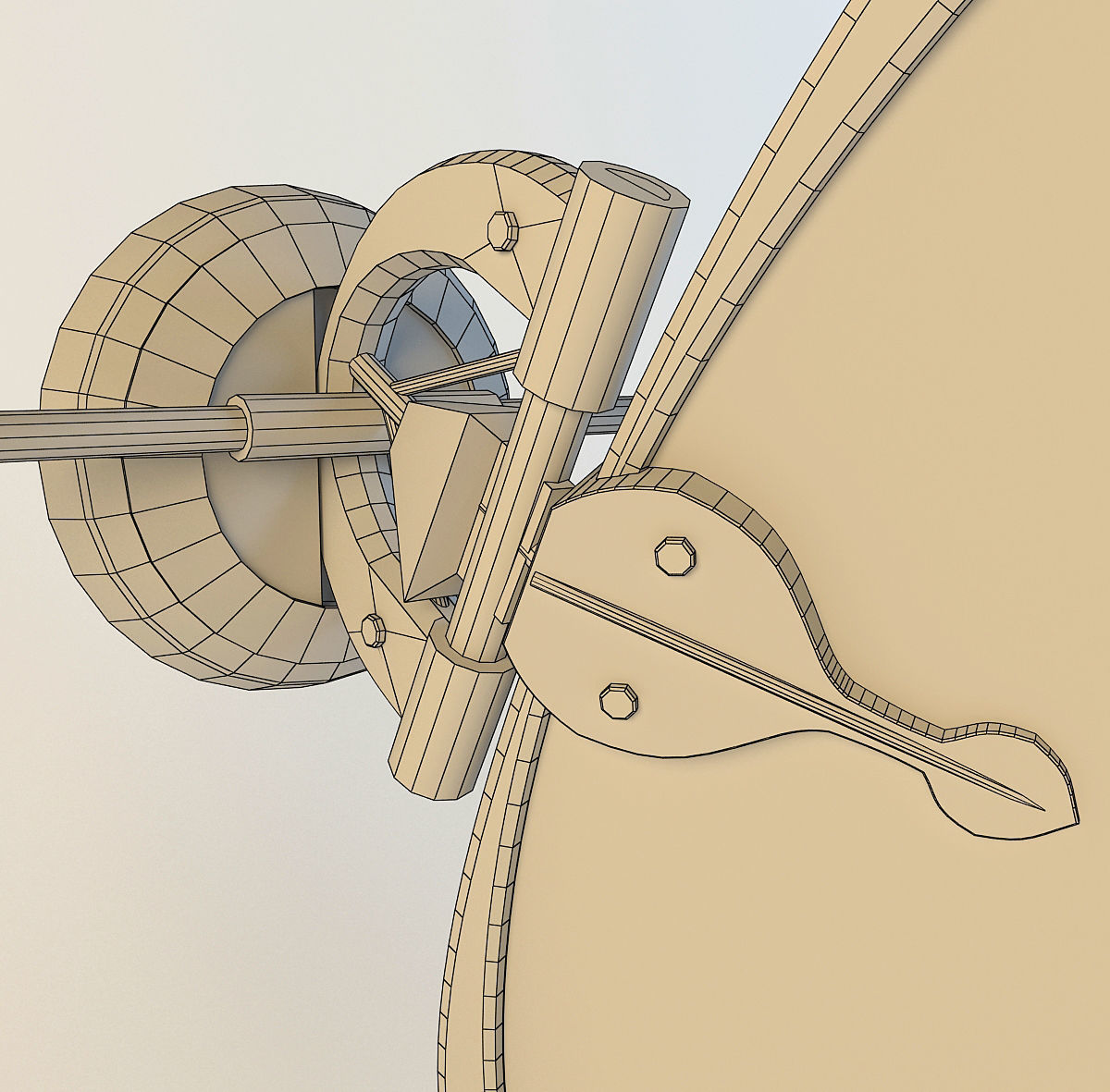 Fan the punkah 3D model_3