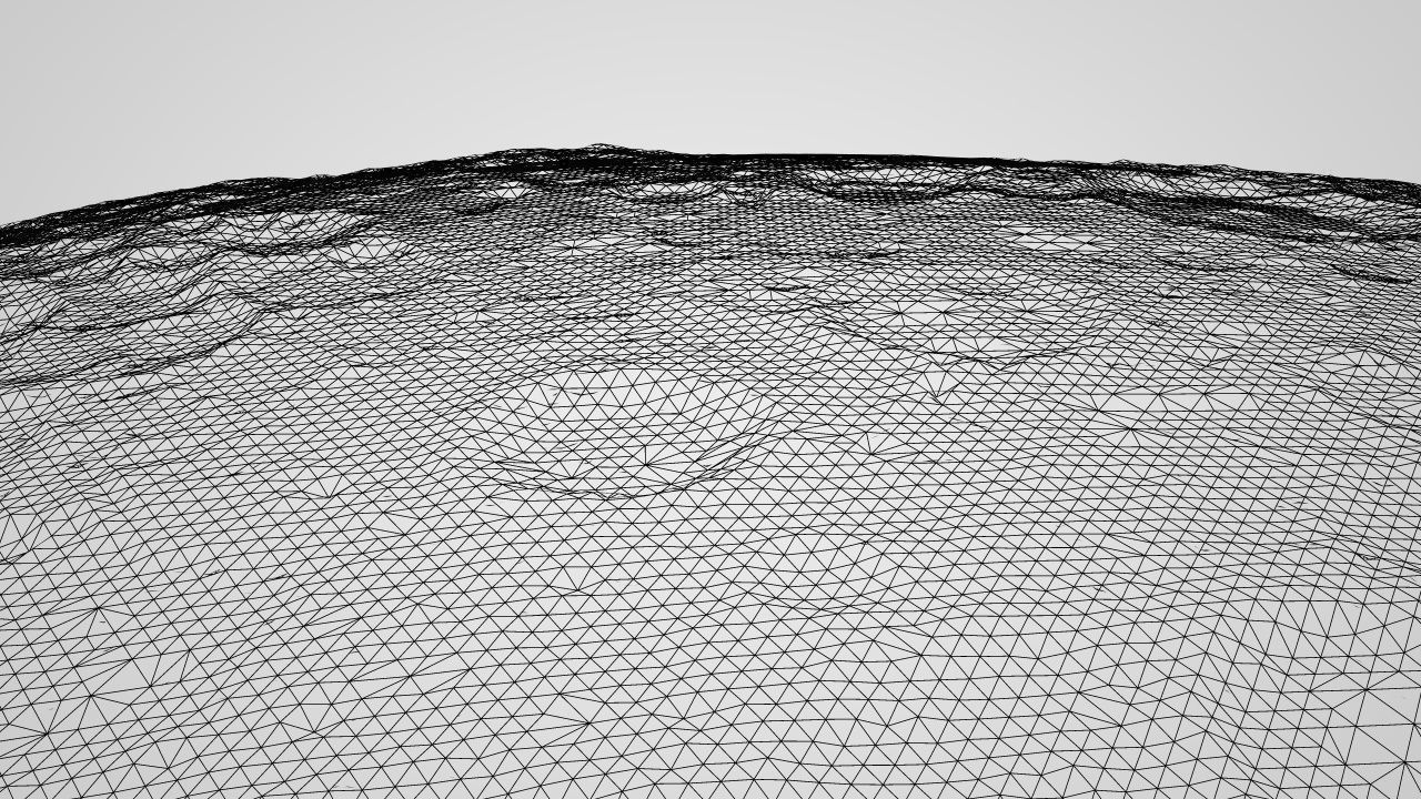 The Moon - High Poly Sculpted Model 3D model_3