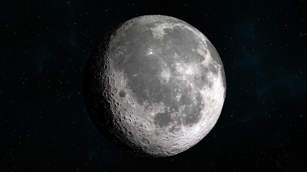 The Moon - High Poly Sculpted Model 3D model_7