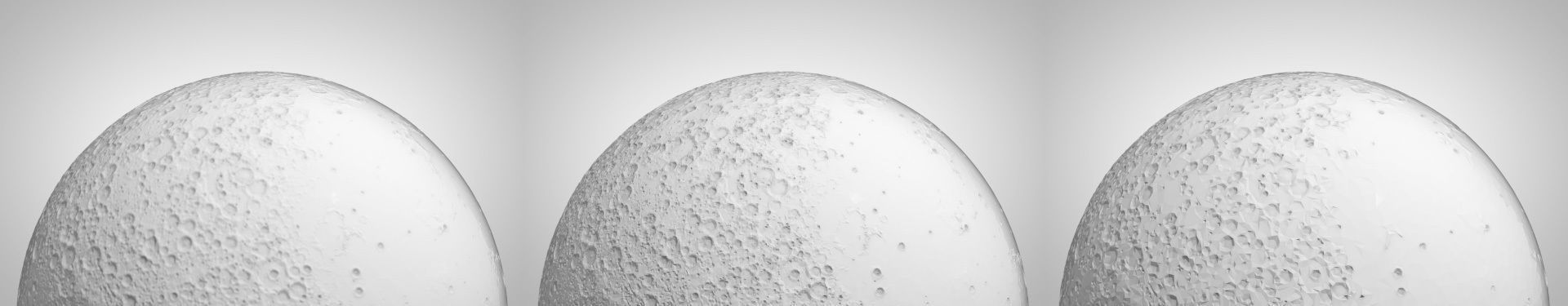 The Moon - High Poly Sculpted Model 3D model_6